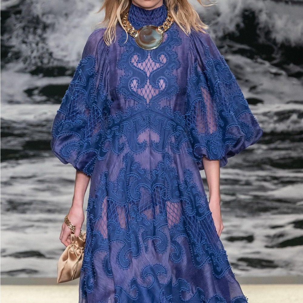 ZIMMERMANN Brightside Knot Embroidered Gown - Picture 5 of 6